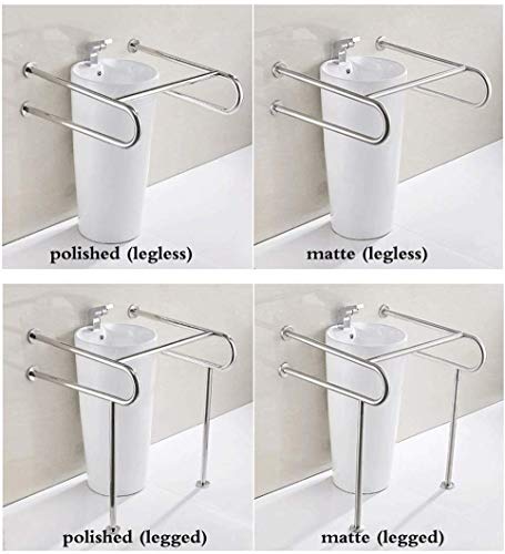 Mango para el baño, mango antideslizante para la barandilla de agua de la ducha, el apoyo pasamanos de acero inoxidable carriles de la antigua salida de baño antideslizante bañera, pasamanos en for...