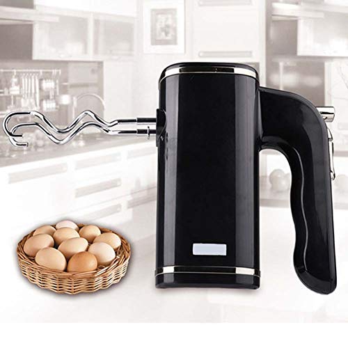 Mano Del Mezclador Eléctrico,5 Velocidades Potente Mezclador De Mano 200 W, Con El Botón Turbo Y Fácil De Expulsión, De Acero Inoxidable Incluye Batidores Y Ganchos Para Masa,Negro