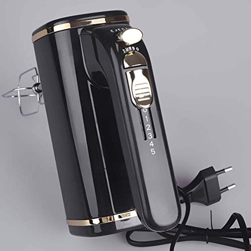Mano Del Mezclador Eléctrico,5 Velocidades Potente Mezclador De Mano 200 W, Con El Botón Turbo Y Fácil De Expulsión, De Acero Inoxidable Incluye Batidores Y Ganchos Para Masa,Negro