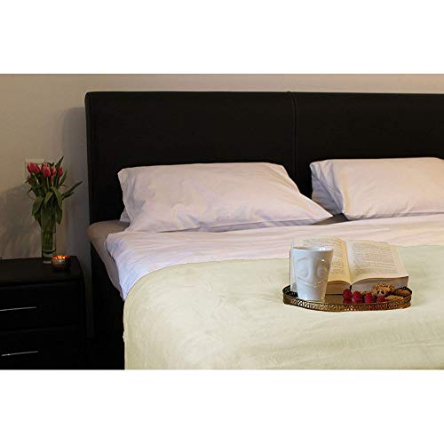 Manta Polar para sofá, Super Soft. Modelo Tíbet 190 X 130 cm. de Colores - Hogar y más - Beige