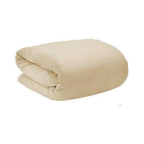 Manta Polar para sofá, Super Soft. Modelo Tíbet 190 X 130 cm. de Colores - Hogar y más - Beige