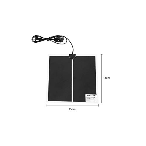 Manta Termica Calor Para Reptiles-Estera de Calefacción-Calentador Ajustable Para Reptile 5 W con Control de Temperatura de Reptiles,Tortugas, Serpientes, Lagarto, Gecko, Araña, Rastreador - C5001