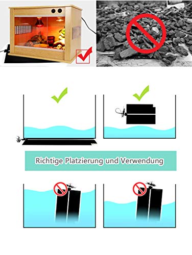 Manta Termica Calor Para Reptiles-Estera de Calefacción-Calentador Ajustable Para Reptile 5 W con Control de Temperatura de Reptiles,Tortugas, Serpientes, Lagarto, Gecko, Araña, Rastreador - C5001