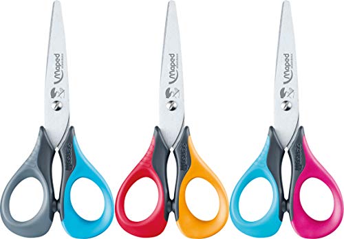 Maped 069300 - Tijera ergonómica, 13 cm, colores aleatorios