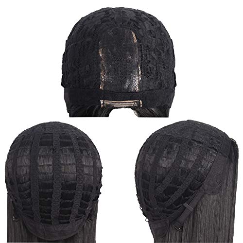 MapofBeauty 100cm/ 39 pulgada Standard largo de cosplay traje anime Pelucas (oscuro marrón)