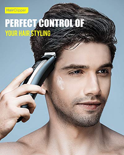 Maquina cortar pelo profesional, DynaBliss HG4100 maquina cortar pelo, kit para corte de cabello con carga USB, uso con cable o sin cable, ajuste de la longitud de corte