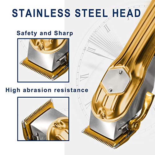 Máquina Cortar Pelo Profesional, Longitud de Corte de Pelo Ajustable con Peine de 4 Límites y Palanca Cónica, Buen Agarre, Operación Precisa