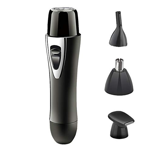 Máquina de afeitar eléctrica, DAREN&KIWI 4 en 1 USB Recargable Mujeres Facial Hair Shaver Bikini de cejas Body Trimmer Hair Trimmer Ladies Razor Kit (Negro)