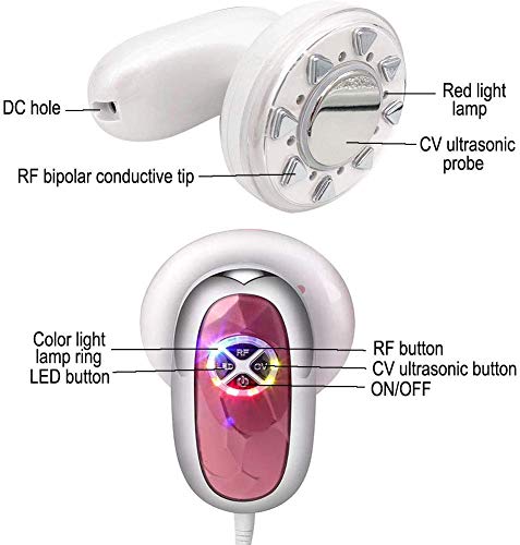 Máquina De Masaje Corporal Ultrasónico De Cavitación De RF Aparato De Belleza Adelgazante Reducción De Grasa Y Estiramiento De La Piel Forma De Estrías De Y Dispositivo De Eliminación De Arrugas