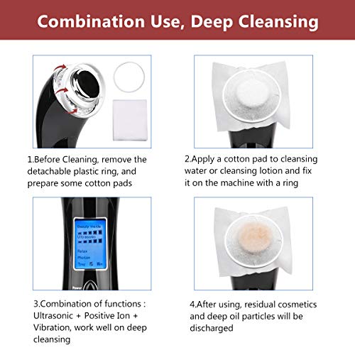 Máquina de ultrasonidos LED, CARRERA SPARK Apriete de la piel Luz LED Terapia de la piel Vibración ultrasónica Dispositivo de belleza para limpieza de iones