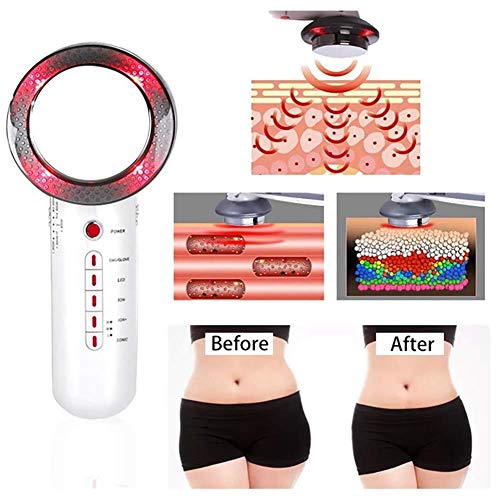 Máquina masajeadora adelgazante 6 en 1 Cavitación Vibración Luminoterapia Máquina de pérdida de peso Cuidado de la piel Equipo de belleza para rejuvenecimiento Estiramiento facial , Apparecchiature di