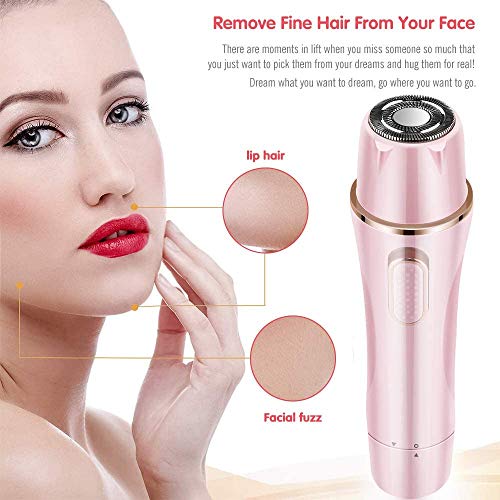 Maquinilla afeitar eléctrica mujer, afeitadora eléctrica recargable húmeda y seca para la axila del brazo, nariz, cabello y el área de la ceja, maquinilla afeitar personal sin dolor Bikini Razor