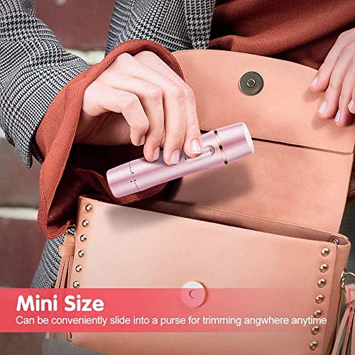 Maquinilla afeitar eléctrica mujer, afeitadora eléctrica recargable húmeda y seca para la axila del brazo, nariz, cabello y el área de la ceja, maquinilla afeitar personal sin dolor Bikini Razor