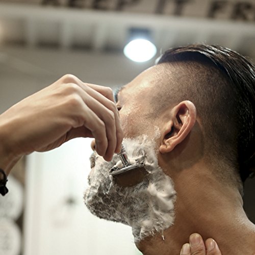 Maquinilla de afeitar de seguridad/herramienta de afeitar/doble filo de la maquinilla de afeitar abierta de los hombres de la mariposa (1 afeitar, 1 soporte y funda de cuero genuino 1pc)