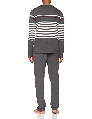 Marc O’Polo Body & Beach M-LOUNGESET-Crew Neck' Conjuntos de Pijama, Gris (Anthrazit-Mel. 208), XXL (Pack de 2) para Hombre