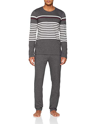 Marc O’Polo Body & Beach M-LOUNGESET-Crew Neck' Conjuntos de Pijama, Gris (Anthrazit-Mel. 208), XXL (Pack de 2) para Hombre