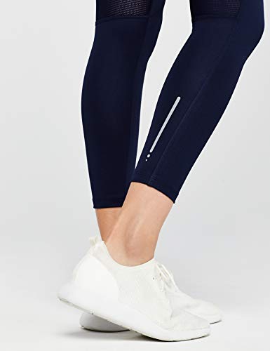 Marca Amazon - AURIQUE Leggings Deporte Petite Mujer, Azul (Navy), 36, Label:XS