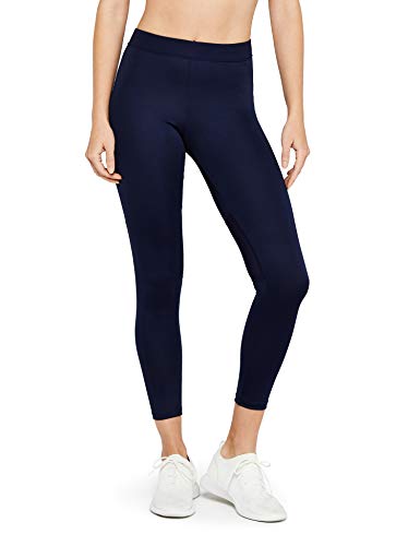Marca Amazon - AURIQUE Leggings Deporte Petite Mujer, Azul (Navy), 36, Label:XS