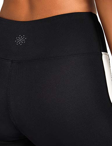 Marca Amazon, Aurique Leggings deportivos para Mujer, Negro (Black/Port Royale/Blush), S