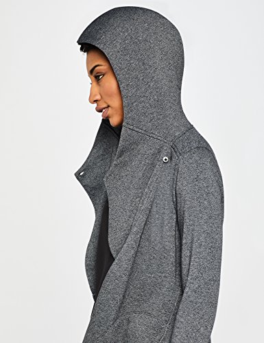 Marca Amazon - AURIQUE Sudadera Cruzada con Capucha Mujer, Gris (Dark Grey), 40, Label:M
