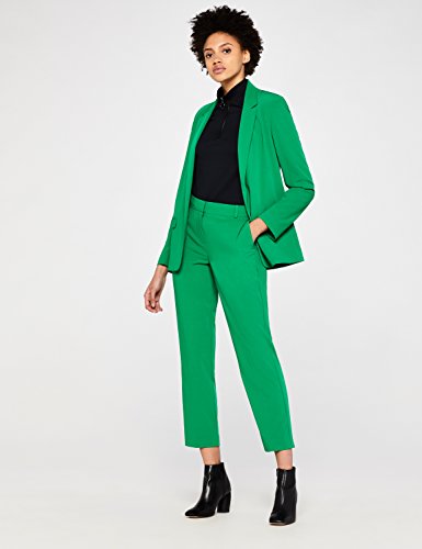 Marca Amazon - find. Chaqueta de Traje Entallada Mujer, Verde (Green), 40, Label: M