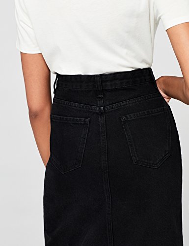 Marca Amazon - find. Falda Mujer, Negro (Black), 40, Label: M