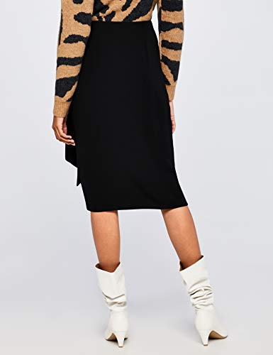 Marca Amazon - find. Falda Mujer, Negro (Black), 48, Label: 3XL