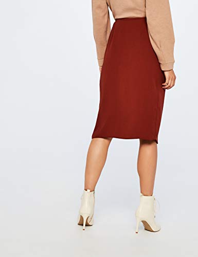 Marca Amazon - find. Falda Mujer, Rojo (Red), 42, Label: L