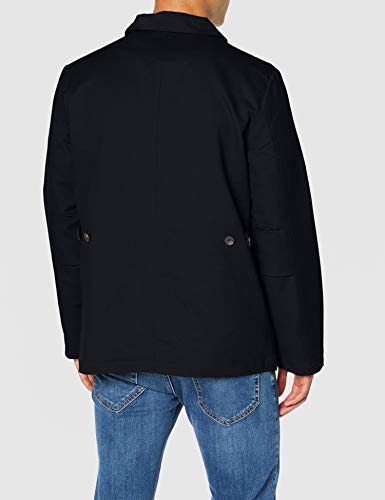 Marca Amazon - find. Guerrera de Algodón Hombre, Negro (Black), L, Label: L