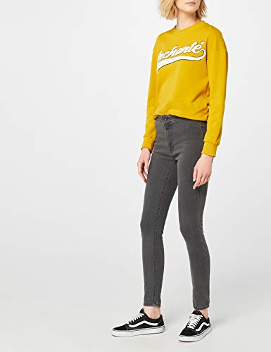 Marca Amazon - find. Hw5pkt0022 - Vaqueros skinny Mujer, Gris (Grey Grey), 29W / 30L, Label: 29W / 30L