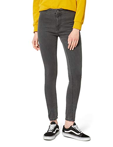 Marca Amazon - find. Hw5pkt0022 - Vaqueros skinny Mujer, Gris (Grey Grey), 29W / 30L, Label: 29W / 30L