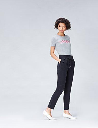 Marca Amazon - find. Pantalones de Pinzas para Mujer, Azul (Navy), 38, Label: S