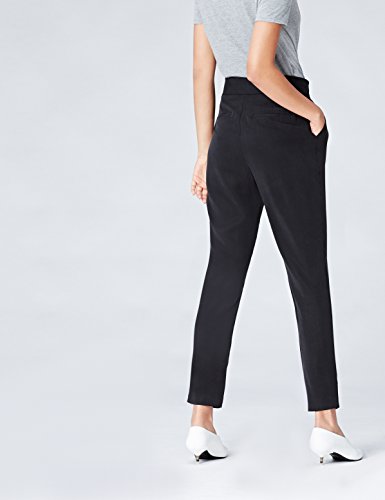 Marca Amazon - find. Pantalones de Pinzas para Mujer, Azul (Navy), 38, Label: S