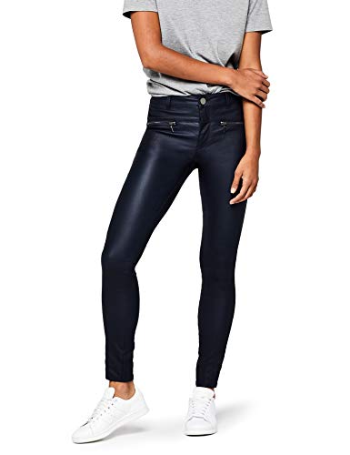 Marca Amazon - find. Pantalones Mujer, Azul (azul marino), 36, Label: XS