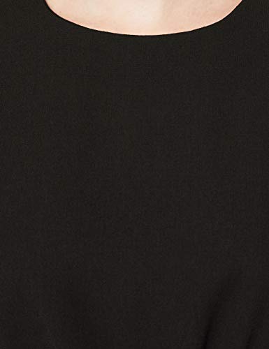 Marca Amazon - find. Short Sleeve Tie Waist Mono Mujer, Negro (Black), 42, Label: L
