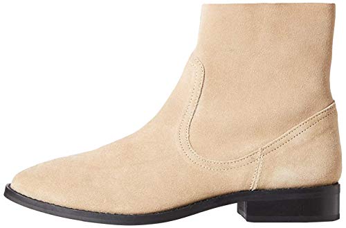 Marca Amazon - find. Unlined Suede Botines, Beige Sand, 40 EU