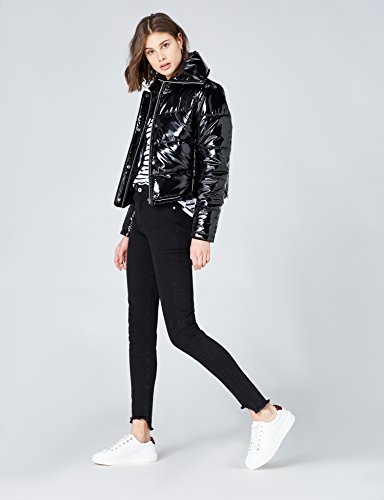 Marca Amazon - find. Vaqueros Ceñidos de Tiro Alto Mujer, Azul (True Black), 28W / 32L, Label: 28W / 32L