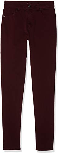 Marca Amazon - find. Vaqueros Skinny Mujer, Rojo (Burgundy), 32W / 32L, Label: 32W / 32L