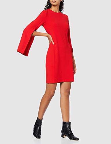 Marca Amazon - find. Vestido Mujer, Rojo (Racing Red), 38, Label: S