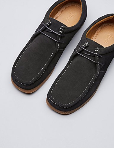 Marca Amazon - find. Zapato de Ante estilo Hombre, Negro (Black), 39/40 EU