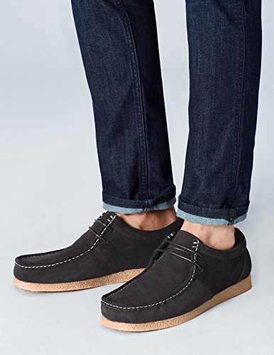 Marca Amazon - find. Zapato de Ante estilo Hombre, Negro (Black), 39/40 EU