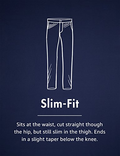 Marca Amazon – Goodthreads – «El pantalón chino perfecto»; pantalón chino de corte entallado, lavado, cómodo y elástico para hombre, Beige (British Khaki), (Talla del fabricante: 28W x 29L)