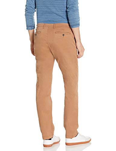 Marca Amazon – Goodthreads – «El pantalón chino perfecto»; pantalón chino de corte entallado, lavado, cómodo y elástico para hombre, Beige (British Khaki), (Talla del fabricante: 28W x 29L)