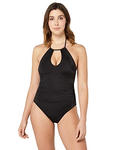 Marca Amazon - IRIS & LILLY Bañador Moldeador Mujer, Negro (Nero), L, Label: L