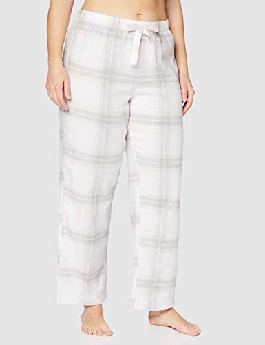 Marca Amazon - Iris & Lilly Pijama de Modal Mujer, Multicolor (White), XS, Label: XS
