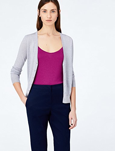 Marca Amazon - MERAKI Camiseta Mujer de Tirantes, Pack de 2, Morado (Boysenberry/white), 38, Label: S