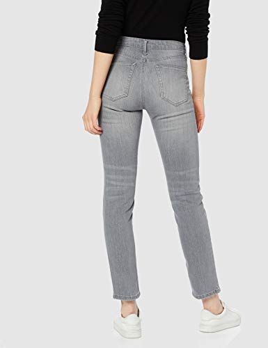 Marca Amazon - MERAKI Vaqueros Slim Mujer, Gris (Grey), 37W / 32L, Label: 37W / 32L