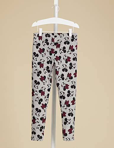 Marca Amazon - RED WAGON Leggings con Estampado Minnie Mouse Niñas, Gris (Grey Aop), 134, Label:9 Years