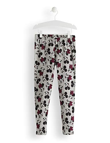 Marca Amazon - RED WAGON Leggings con Estampado Minnie Mouse Niñas, Gris (Grey Aop), 134, Label:9 Years