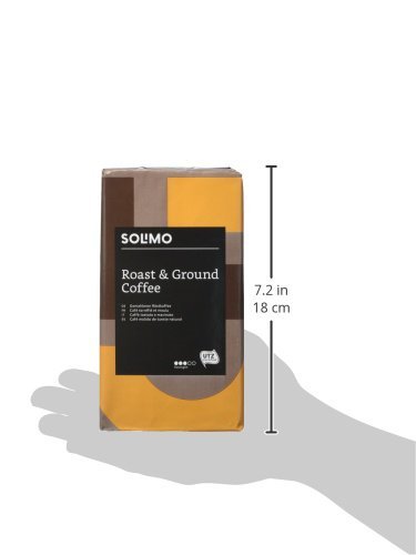 Marca Amazon - Solimo Café molido compatible con todos los usos - certificado UTZ, 2 kg (4 x 500g)